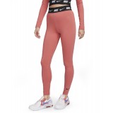 Γυναικείο Κολάν NIKE W NSW CLUB HW LGGNG Μπορντό Εικόνα 