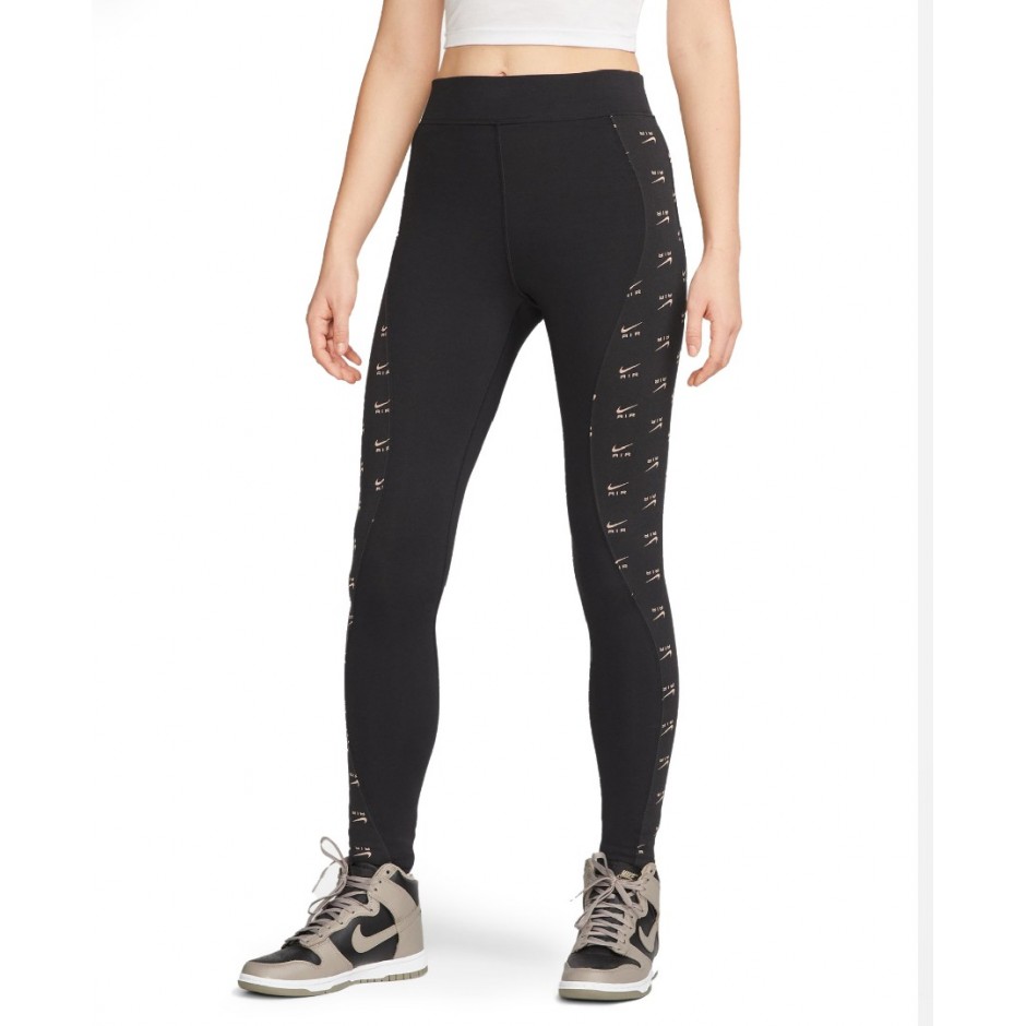 NIKE AIR HIGH WAISTED LEGGINGS Μαύρο 
