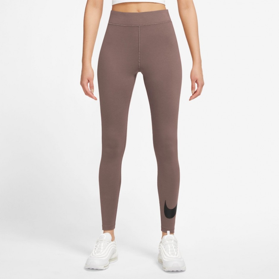 Nike Sportswear Classics Καφέ - Γυναικείο Ψηλόμεσο Κολάν