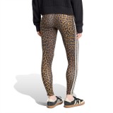 Γυναικείο Κολάν Καφέ - adidas Originals Leopard 3-Stripes Εικόνα 0