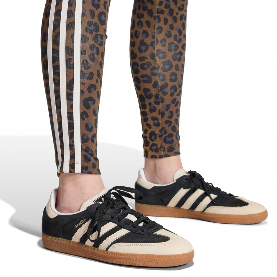 Γυναικείο Κολάν Καφέ - adidas Originals Leopard 3-Stripes