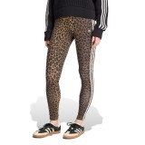Γυναικείο Κολάν Καφέ - adidas Originals Leopard 3-Stripes Εικόνα 