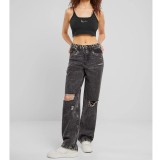 KARL KANI SMALL SIGNATURE ESSENTIAL CROP TOP KW-TP021-001-01-BLACK Black Image 3
