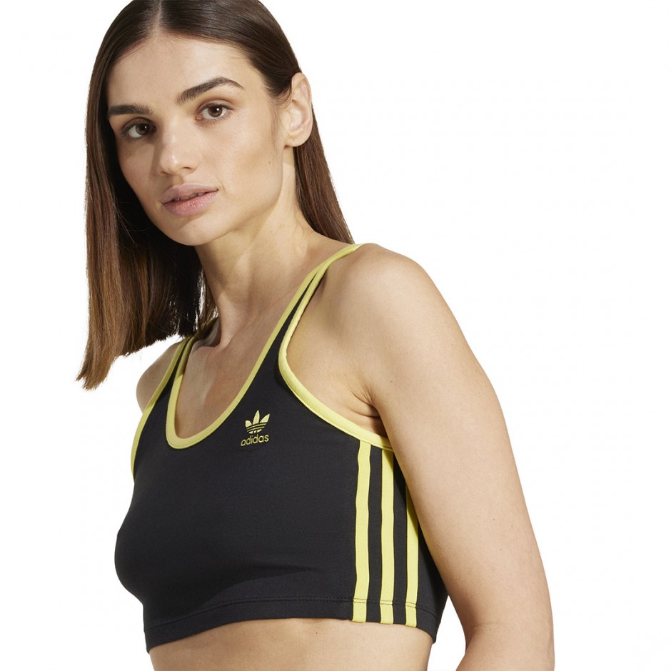 Γυναικείο Μπουστάκι Μαύρο - adidas Originals Adicolor 3-Stripes