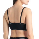 Women's Bra Black - adidas Originals Adicolor Comfort Flex Cotton Scoop Bralette Image 0