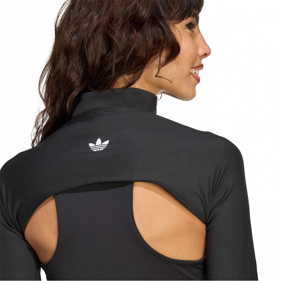 Γυναικείο Κορμάκι Μαύρο - adidas Originals 2-In-1 Compression Bodysuit