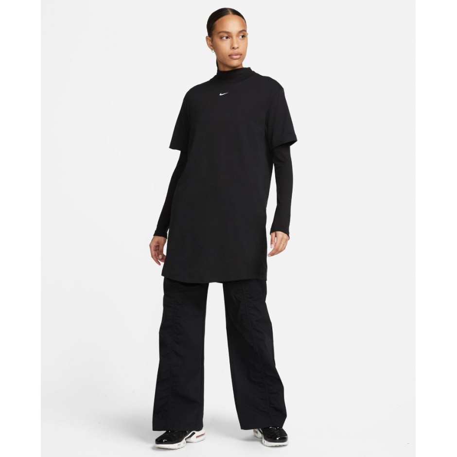 NIKE W NSW ESSNTL SS DRESS TSHRT Μαύρο 