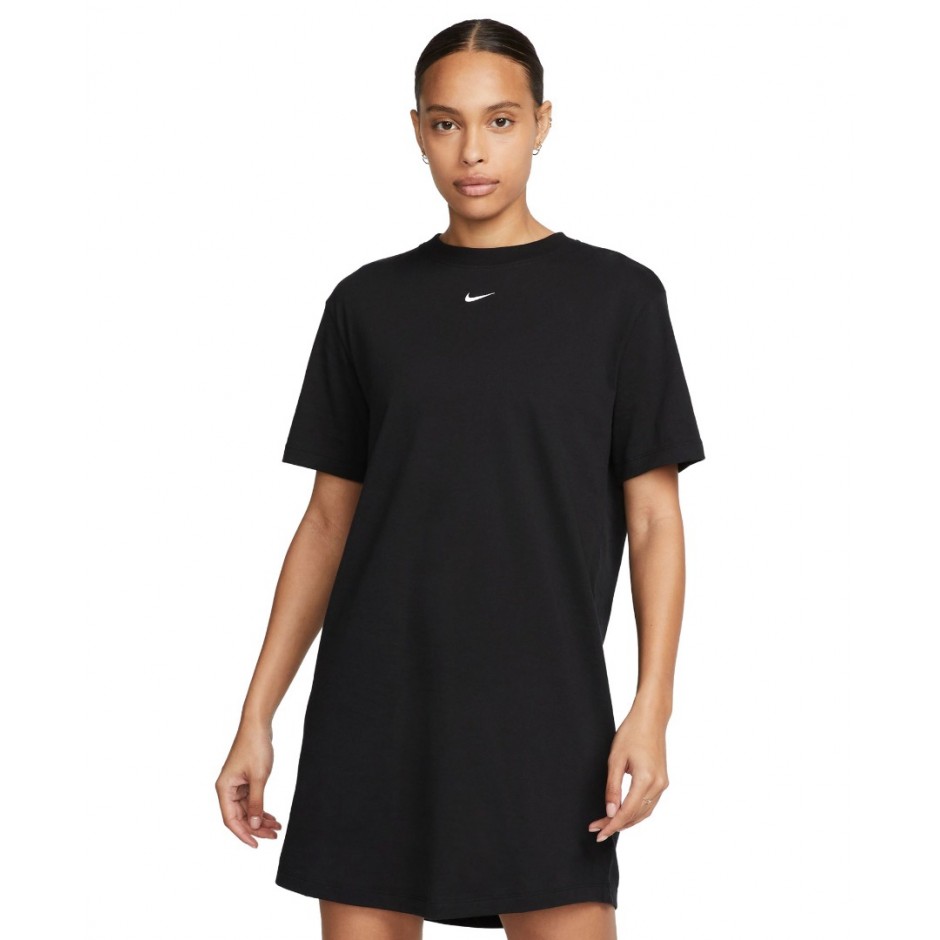 NIKE W NSW ESSNTL SS DRESS TSHRT Μαύρο 