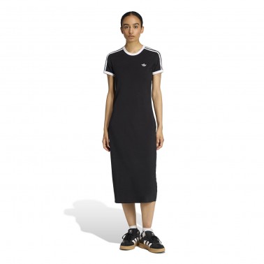 Γυναικείο Φόρεμα Μαύρο - adidas Originals Slim 3-Stripes 