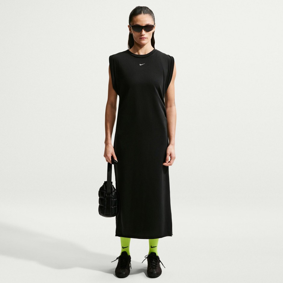 Women's Dress Black - Nike Sportswear Chill Terry 