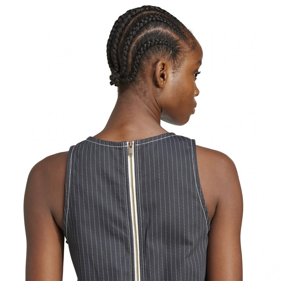 Γυναικείο Φόρεμα Ανθρακί - adidas Originals Allover Print Midi Dungaree