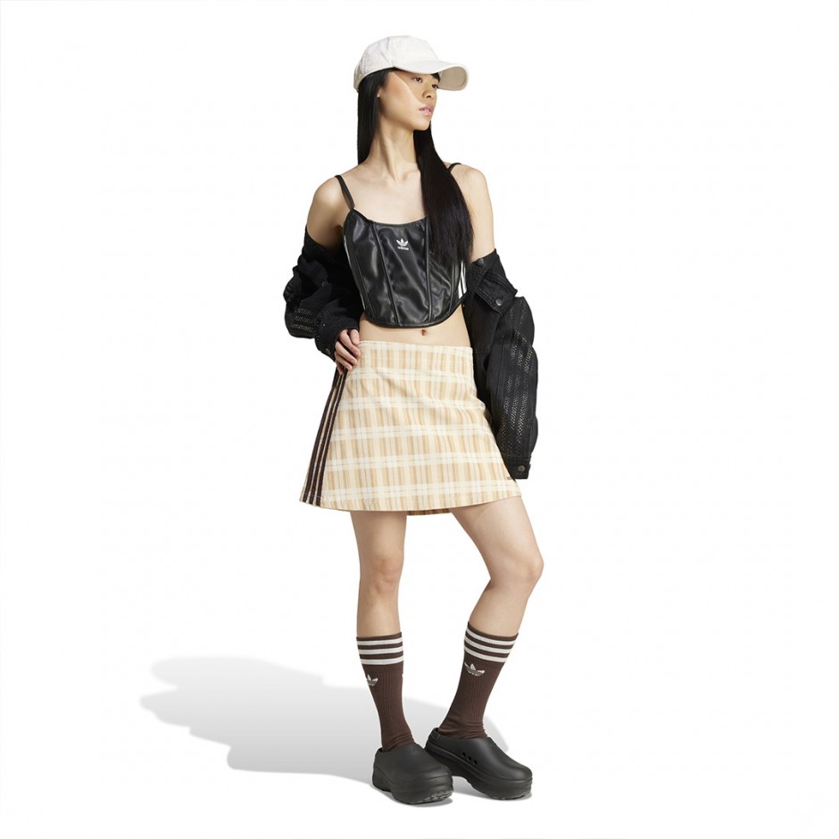Γυναικεία Φούστα Μπεζ - adidas Originals Corduroy Tartan