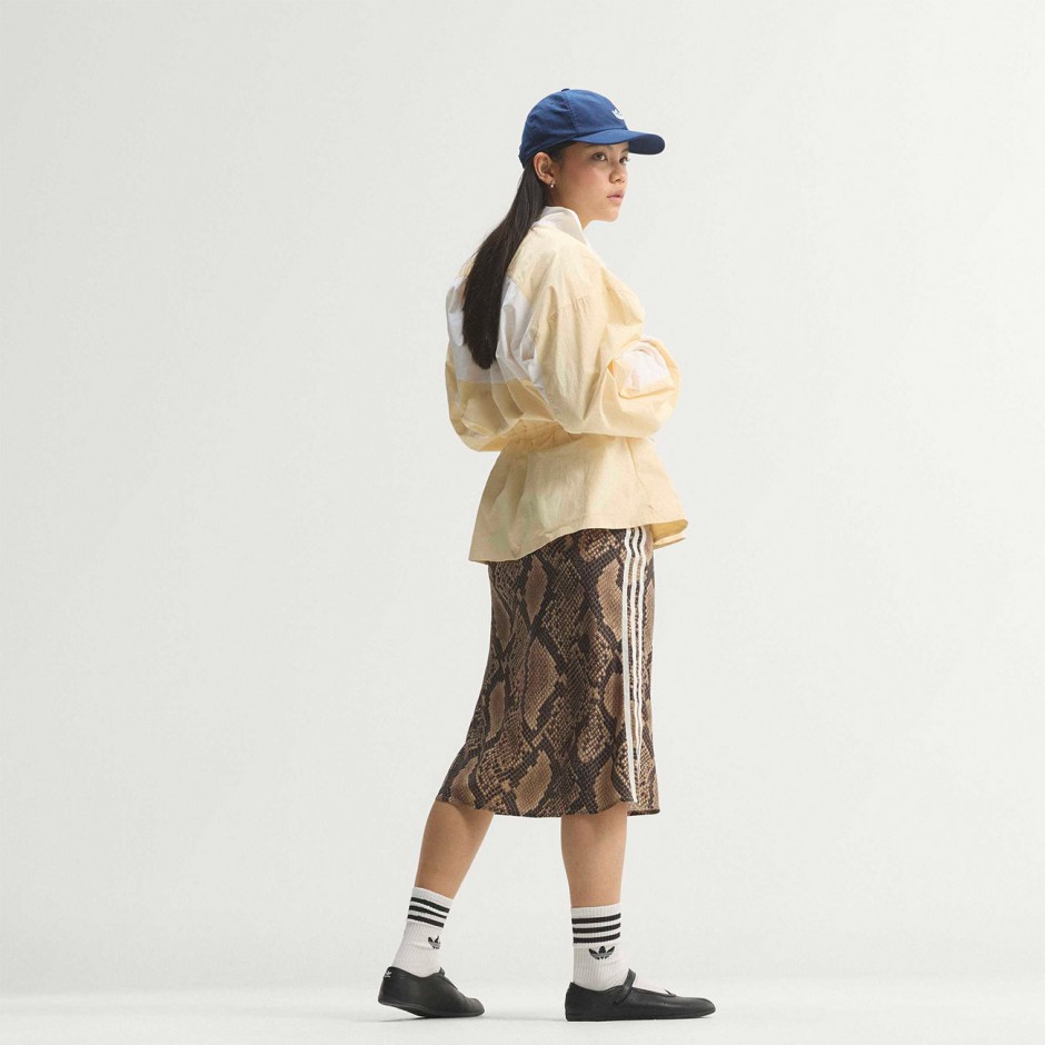 Γυναικεία Φούστα Μπεζ - adidas Originals Satin Snake Print