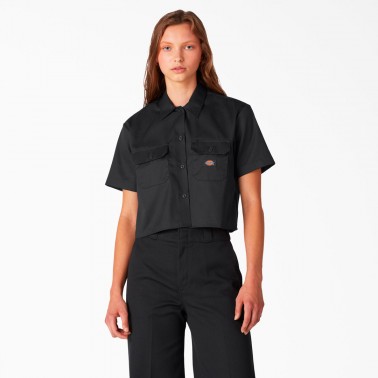 Γυναικείο Πουκάμισο Μαύρο - Dickies Work S/S