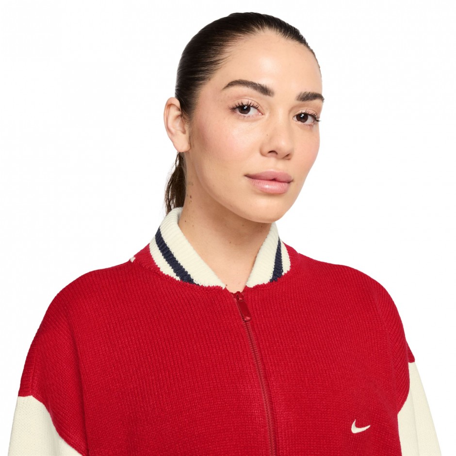 NIKE W NSW CARDIGAN STREET HV2494-657 Red