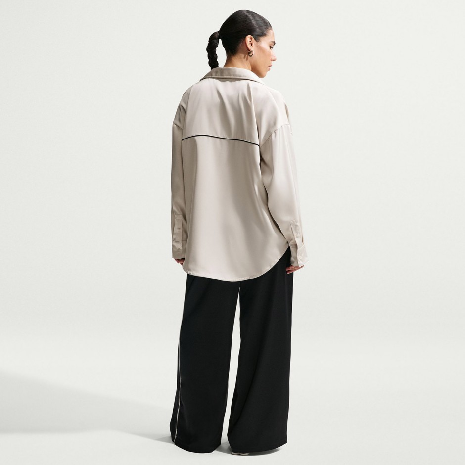 NIKE W NSW OFFLN WVN STN LS TOP IM0575-072 Ecru