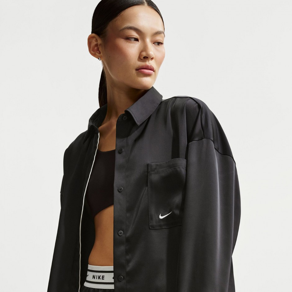 Γυναικείο Πουκάμισο Μαύρο - Nike Sportswear