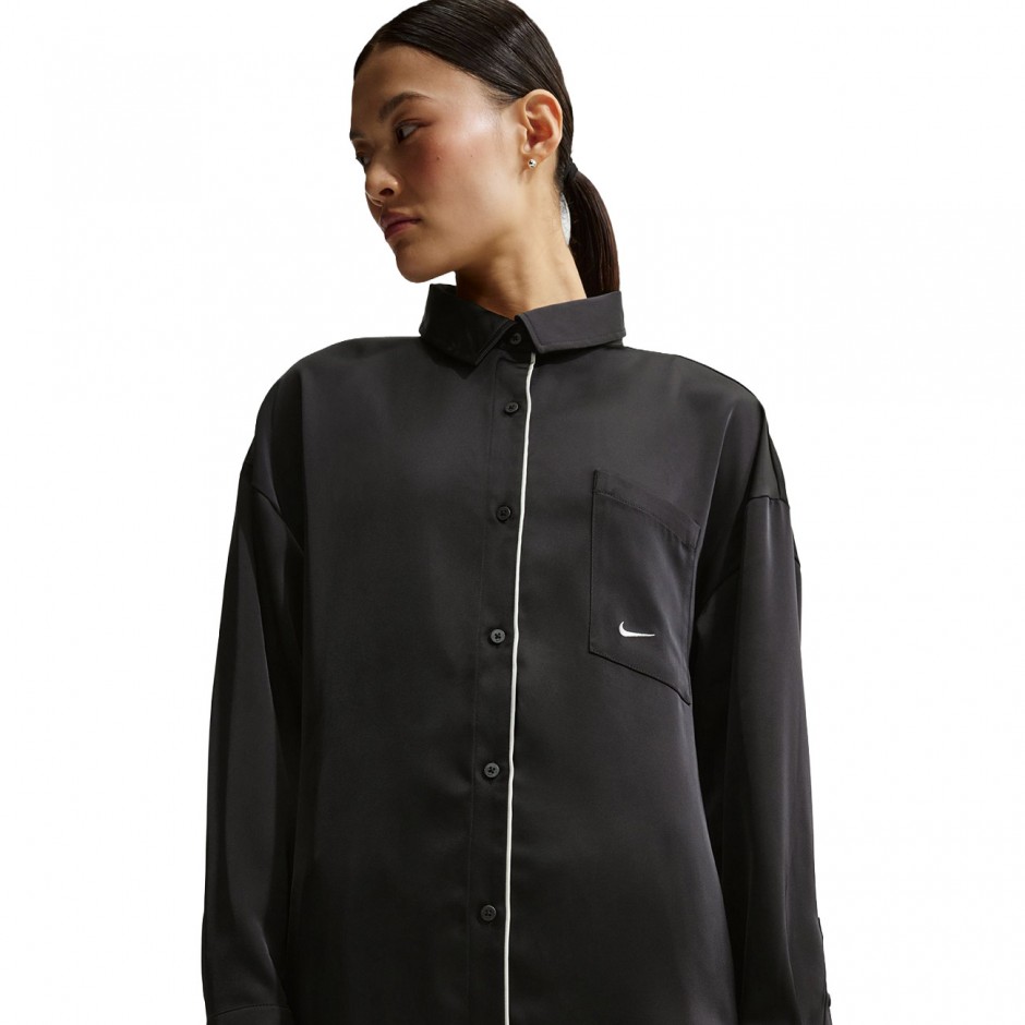 Γυναικείο Πουκάμισο Μαύρο - Nike Sportswear