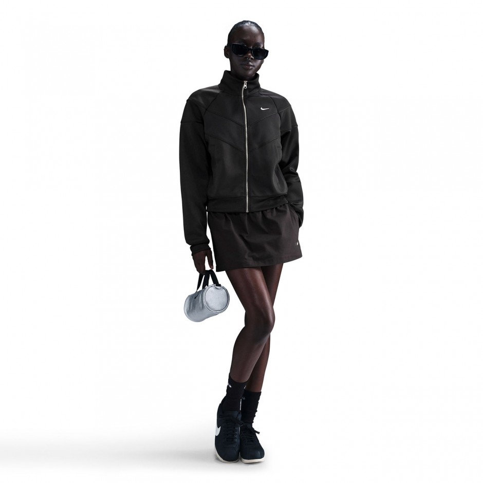 Women's Full-Zip Top Black - Nike Sportswear Windrunner 