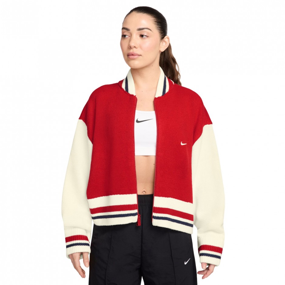NIKE W NSW CARDIGAN STREET HV2494-657 Red
