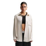 NIKE W NSW OFFLN WVN STN LS TOP IM0575-072 Ecru Image 