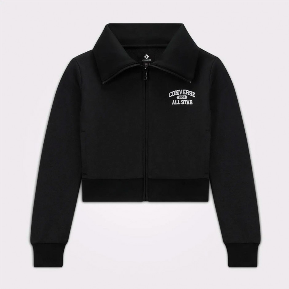 CONVERSE HERITAGE FULL-ZIP TRACK TOP 10026778-A01 Black