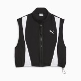 Puma Dare To Woven Vest Μαύρο - Γυναικεία Αμάνικη Ζακέτα Εικόνα 4