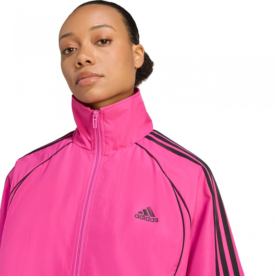 Γυναικεία Ζακέτα Φούξια - adidas Originals Teamgeist Adicolor Oversized Woven