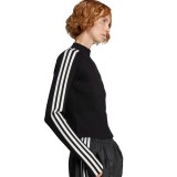 Γυναικεία Ζακέτα Μαύρη - adidas Originals Adicolor 3-Stripes Slim Knit Εικόνα 1