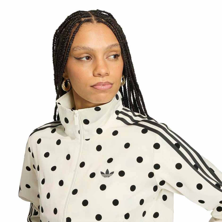 Γυναικεία Ζακέτα Εκρού - adidas Originals Satin Polka Dots Firebird 
