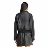 Women's Track Top Black - adidas Originals Pleather SST Image 0