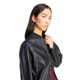 Women's Track Top Black - adidas Originals Pleather SST Image 2