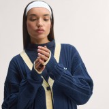 Women's Cardigan Blue - adidas Originals Cable Knit Cardigan Image 3