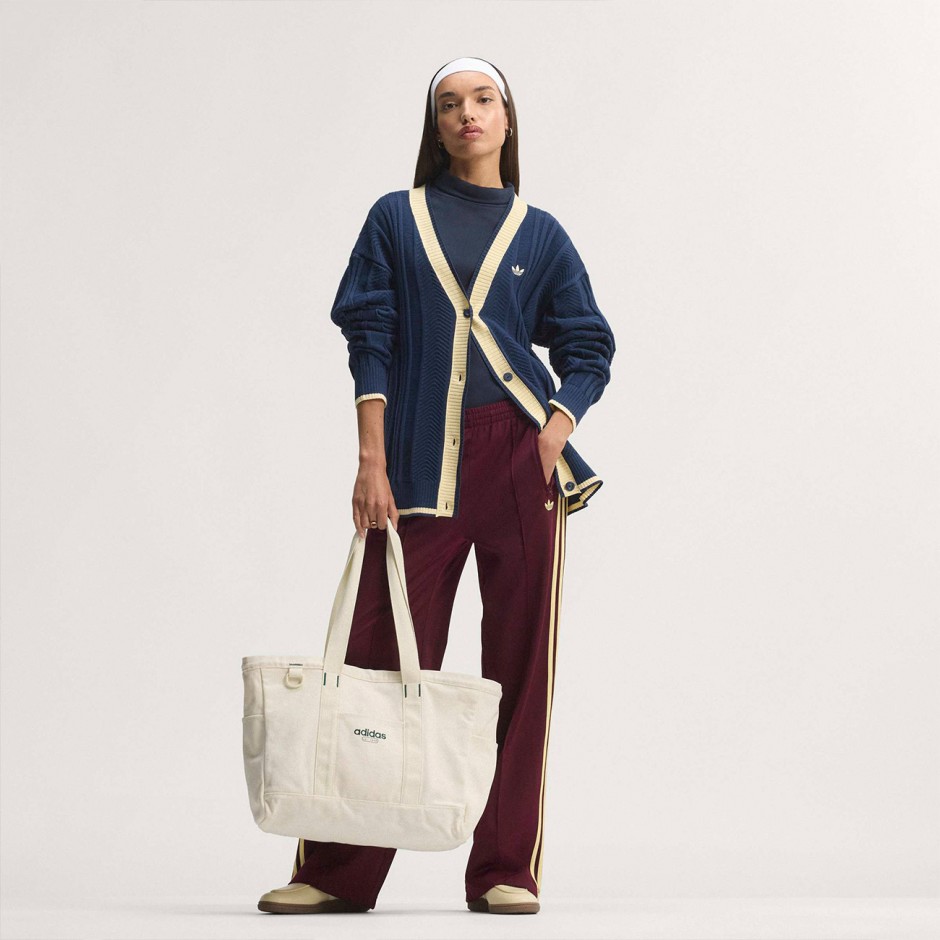 Women's Cardigan Blue - adidas Originals Cable Knit Cardigan