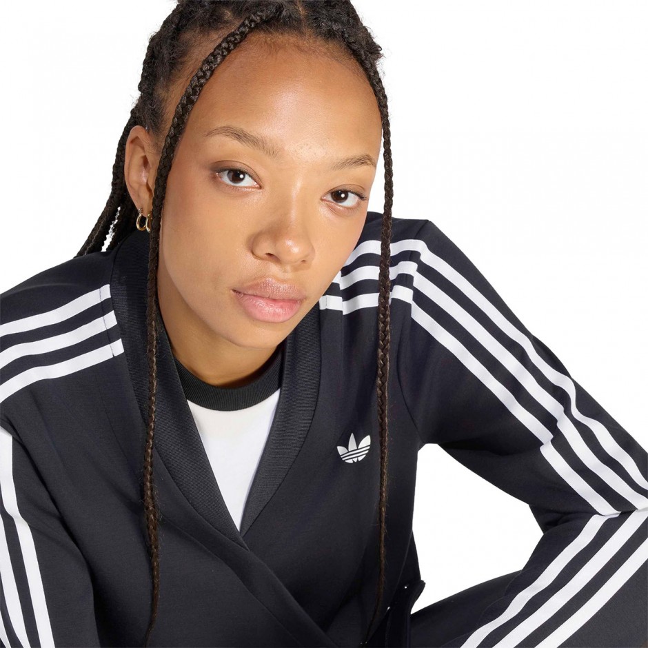 Γυναικεία Ζακέτα Μαύρη - adidas Originals Adiluna Season 2 Wrap Around SSTR