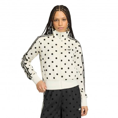 Γυναικεία Ζακέτα Εκρού - adidas Originals Satin Polka Dots Firebird 
