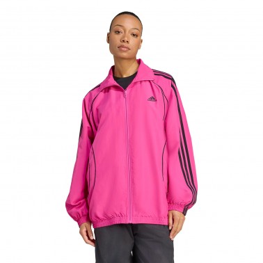 Γυναικεία Ζακέτα Φούξια - adidas Originals Teamgeist Adicolor Oversized Woven