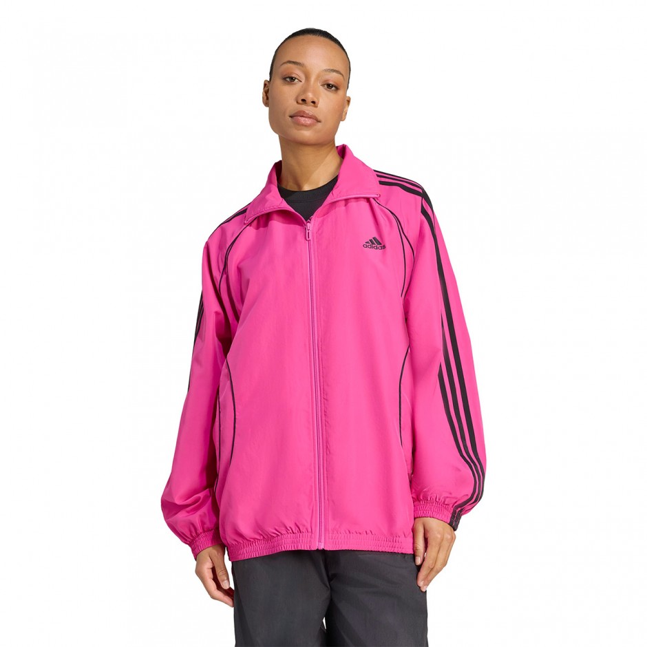 Γυναικεία Ζακέτα Φούξια - adidas Originals Teamgeist Adicolor Oversized Woven