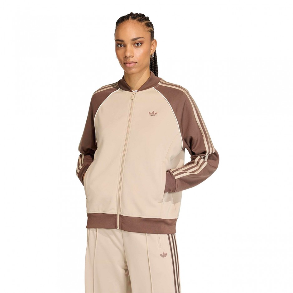 Women's Track Top Beige - adidas Originals SST Loose