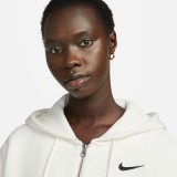 Γυναικεία Ζακέτα Με Κουκούλα Εκρού - Nike Sportswear Phoenix Fleece   Εικόνα 1