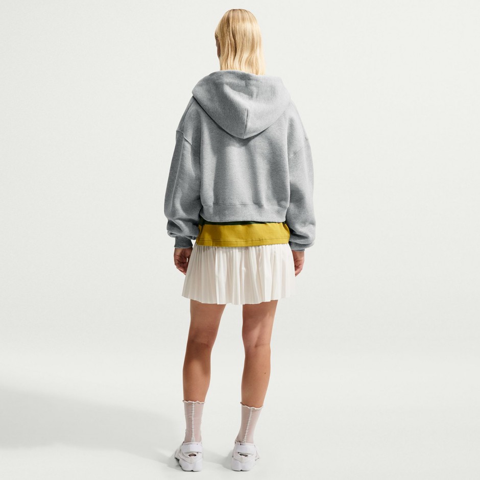 Γυναικεία Ζακέτα Γκρι - Nike Studio Fleece Medium Weight