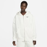 Γυναικεία Ζακέτα Με Κουκούλα Εκρού - Nike Sportswear Phoenix Fleece   Εικόνα 