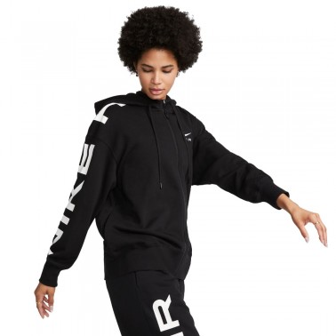 Nike Sportswear Air Fleece Μαύρο - Γυναικεία Ζακέτα Με Κουκούλα