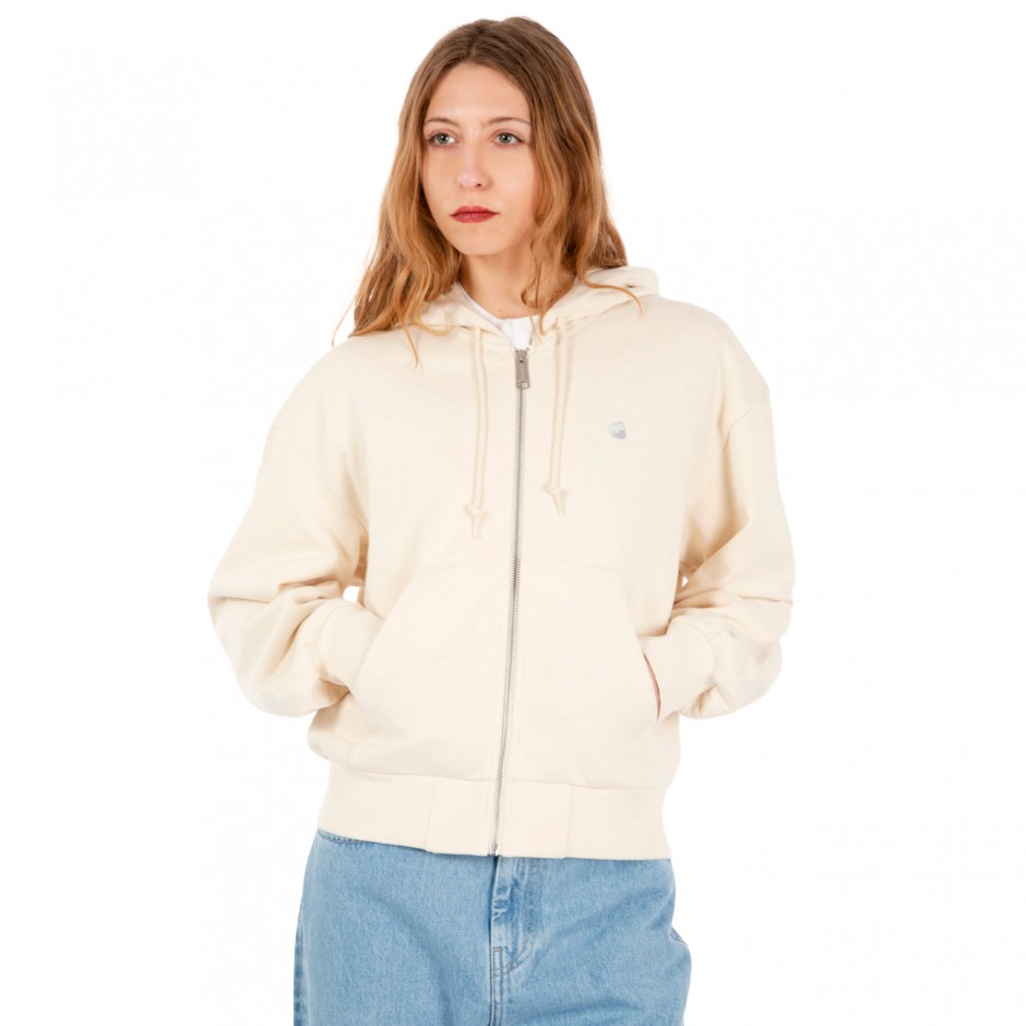 CARHARTT WIP W HOODED CASEY JACKET I032642-0UOXX Ecru