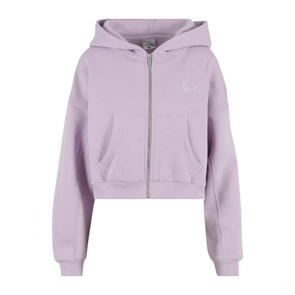 KARL KANI CHEST SIGNATURE SNOW TIGER ZIP HOODIE KW244-007-1-LILAC Lilac