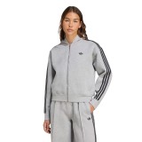 Γυναικεία Ζακέτα Γκρι - adidas Originals Adicolor 3-Stripes Spacer Εικόνα 