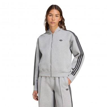 Γυναικεία Ζακέτα Γκρι - adidas Originals Adicolor 3-Stripes Spacer