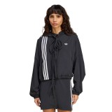 Γυναικεία Ζακέτα Μαύρη - adidas Originals Ribbon Off Placed 3-Stripes Εικόνα 