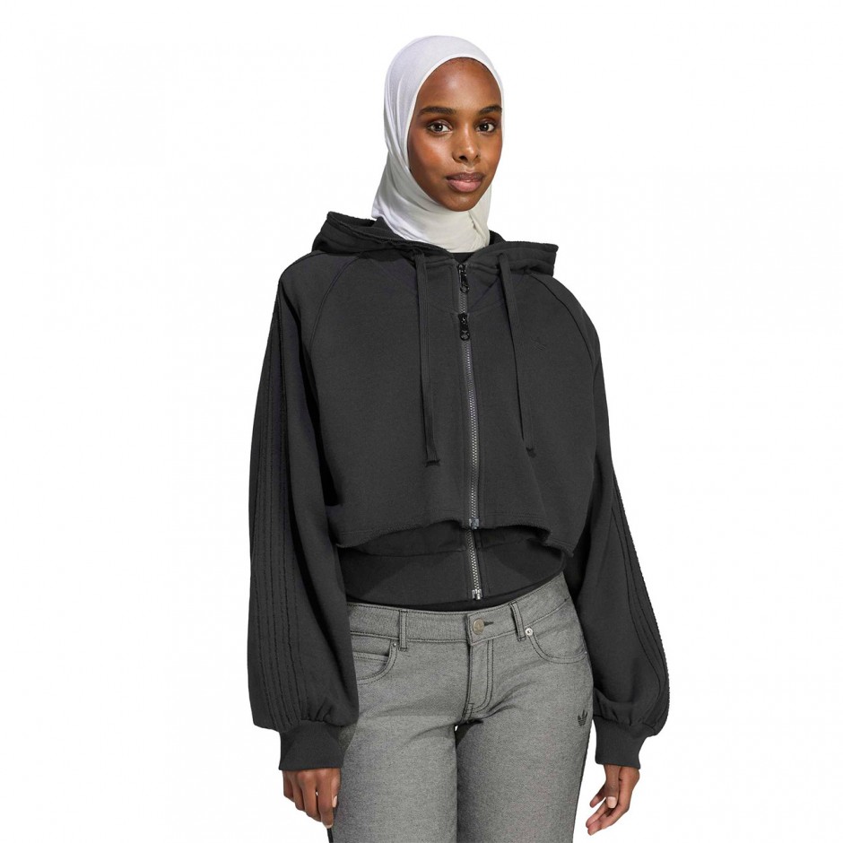 Γυναικεία Ζακέτα Μαύρη - adidas Originals SST Double Front Hoody