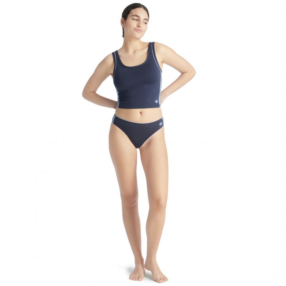 Γυναικείο Εσώρουχο Μπλε - adidas Originals Adicolor Comfort Flex Cotton Thong